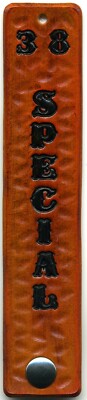 SASS TAN SLIM LINE 38 SPECIAL COWBOY ACTION SHOOT LOADING BLOCK STRIP