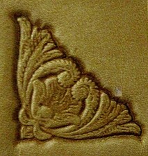 CRAFTOOL - TANDY LEATHER 3D STAMP - 8533 - SCROLL CORNER - 8533-00 - NEW