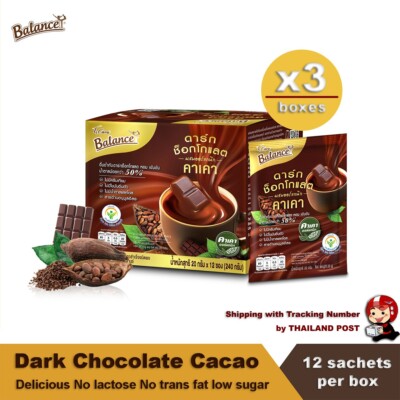 3x Cacao Organic Mixed Dark Chocolate No Trans Fat No Cream Added Low Sugar