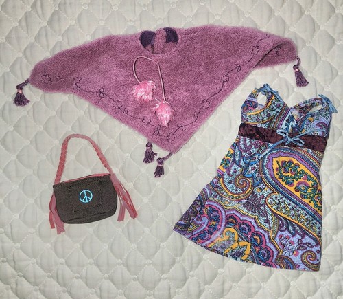 GROOVY GIRLS Doll Clothing GROOVY GEAR Outfit BOHO PONCHO. COMPLETE, PRISTINE! - Picture 6 of 6
