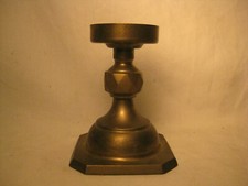 unique vintage brass candlestick candle stick holder stand angular solid base