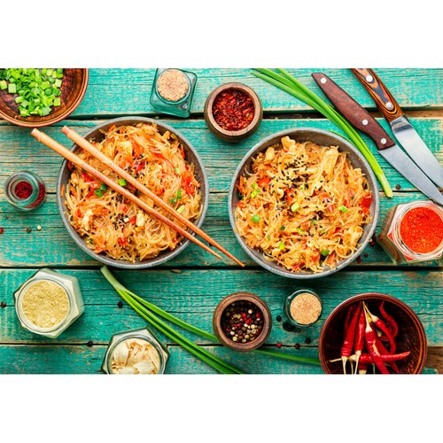 Wok Pfanne Ø 30 - 75 cm rund Asia Gastronomie Gasherd Carbon Stahl Eisen - Afbeelding 34 van 88