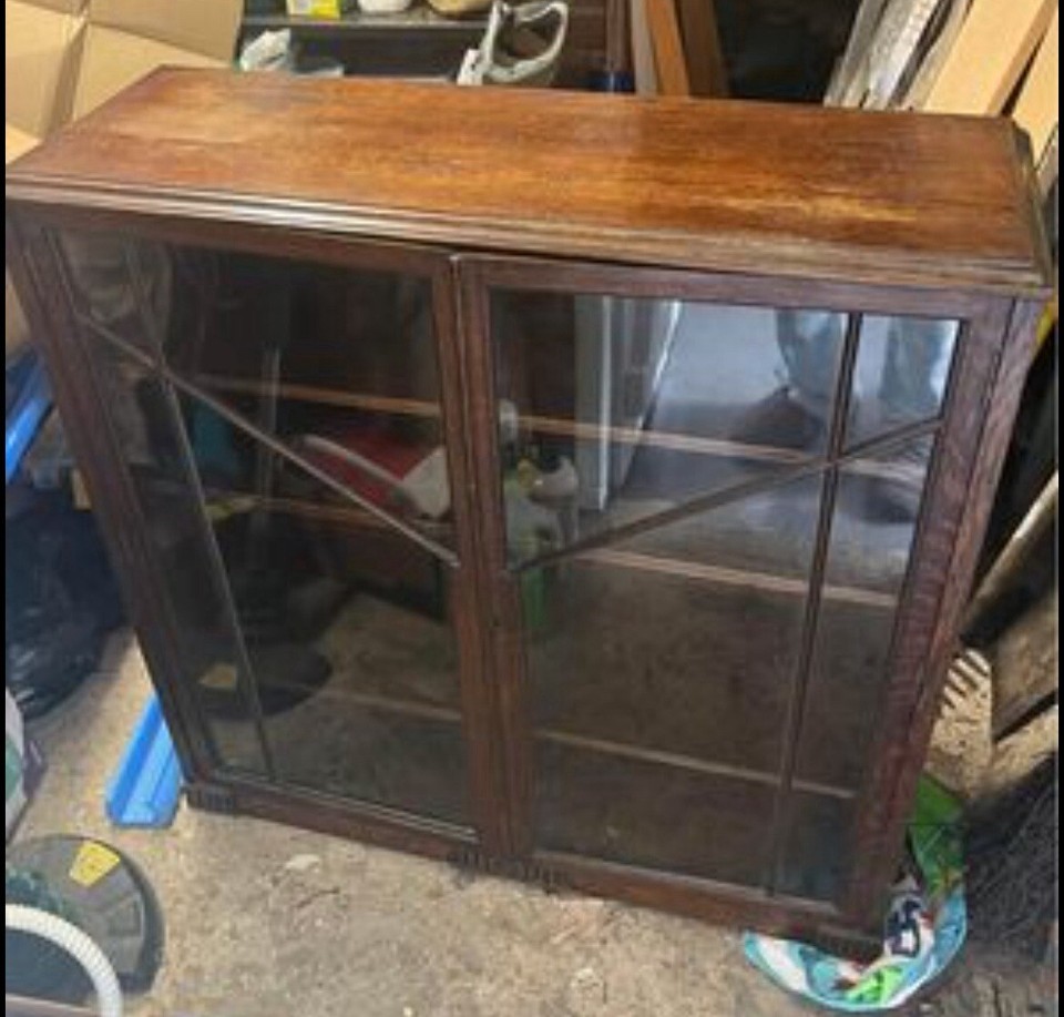 Antique Victorian Oak Break Front Apothecary vintage eBay