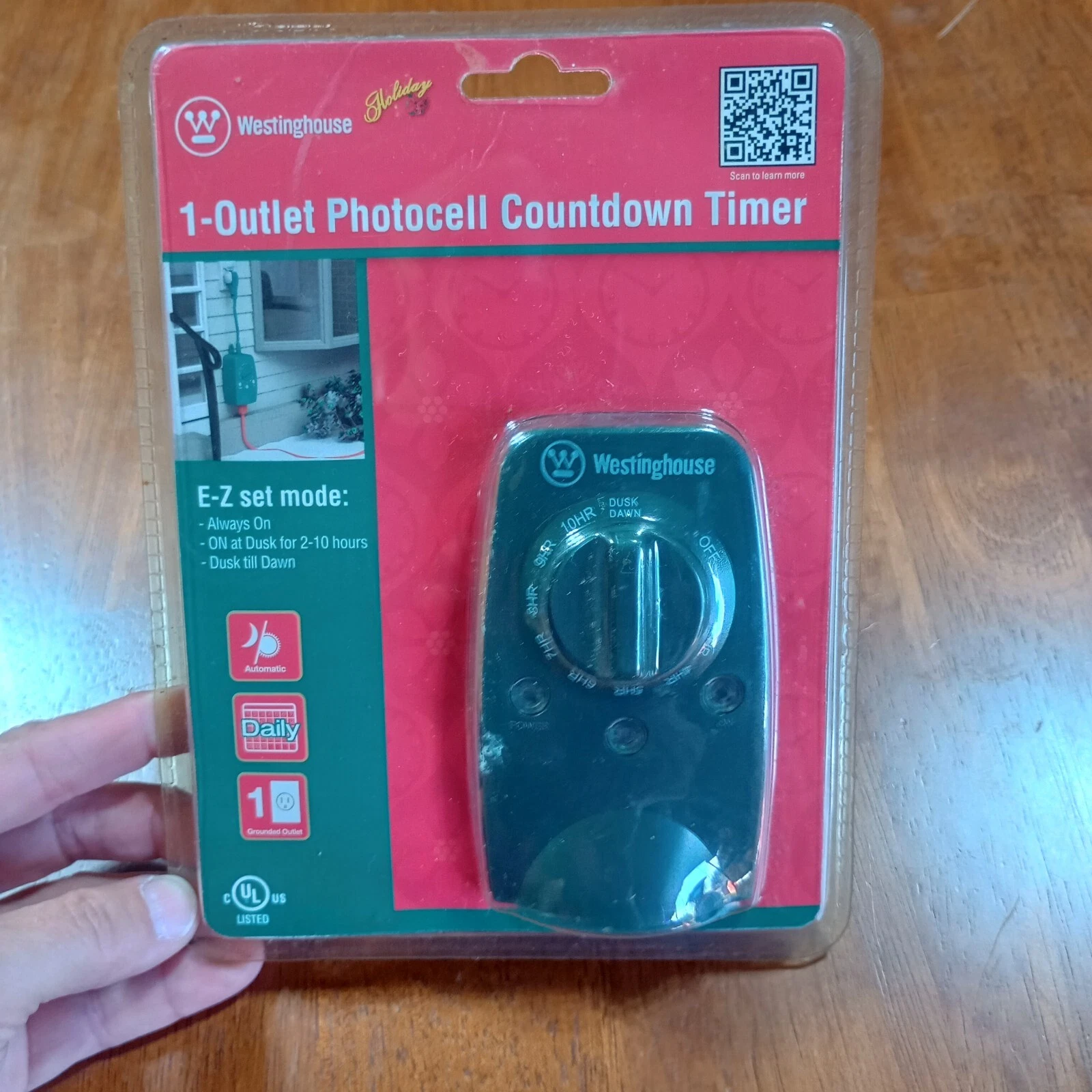 Westinghouse Outdoor Count Down LED Photocell Timer New in Sealed Package
