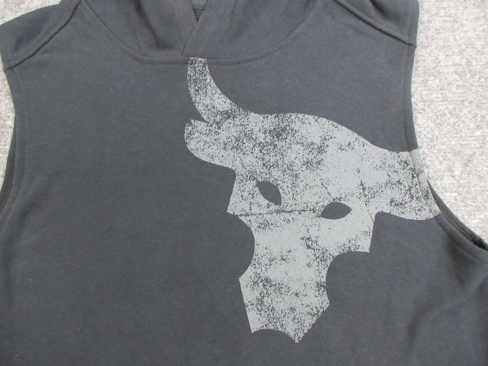 Under Armour Suéter Niños Grande Negro Project Rock Sudadera con Capucha Sin Mangas Foto 4 de 4