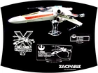 Custom Star Wars Hasbro POTF Kenner Palitoy X-wing Display stand and more! - Low