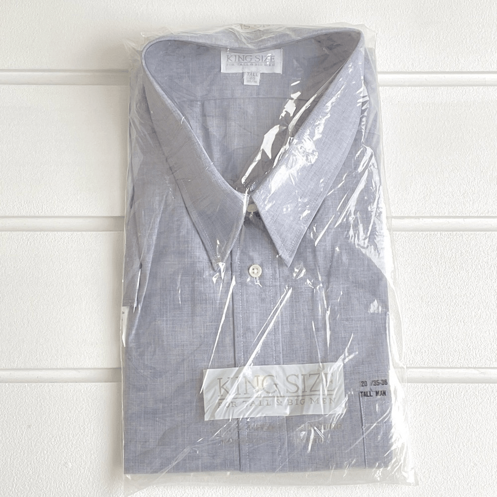 king size dress shirts Kingsize Men's Big & Tall Wrinkle-Free Short-Sleeve Dress Shirt, Size: Big