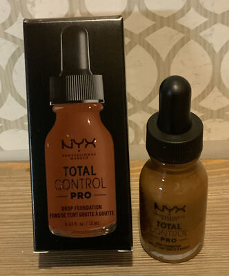   NYX Professional Makeup Total Control Pro Drop Foundation,MOCHA,New  