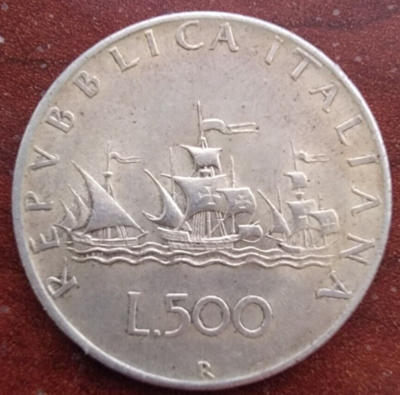1958-R Italy 500 Lire 0.8350 Silver | eBay