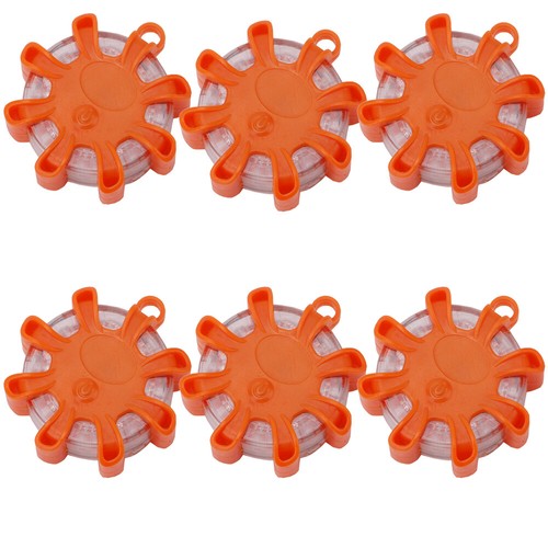 6x LED hazard warning light breakdown light accident light rotating incl. batteries AH