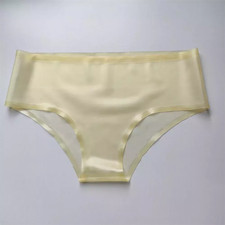 Women Transparent Latex Briefs Rubber Shorts Handmade