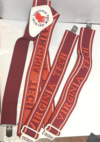 Vintage VA Tech Hosenträger lizenziert Made in USA Einheitsgröße 1-3/8" breit EUC - Bild 3 von 4