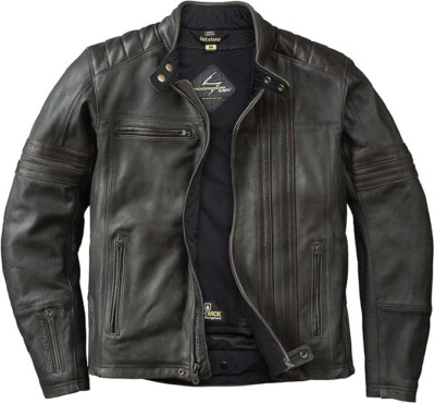 Scorpion EXO 1909 Vintage Leather Jacket - Black/Brown - 12603-6 - XL