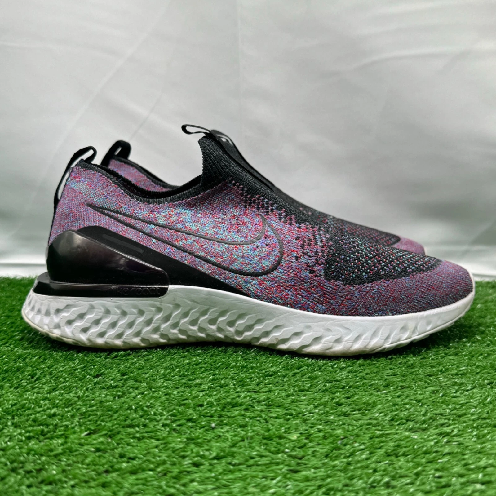 Nike Epic Phantom React Flyknit GS multicolore taglia 6 5 anni slip on BV1370 002