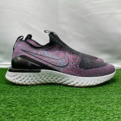 Nike Epic Phantom React Flyknit GS Multi-Color Size 6.5Y Laceless BV1370-002