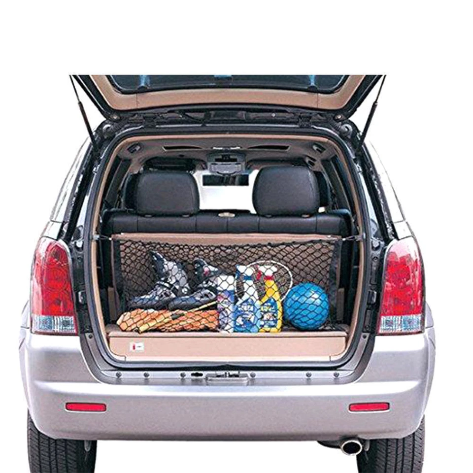 Nylon Rear Luggage Cargo Trunk Storage Organizer Net plus mounting for Universal - Image 2 of 4
