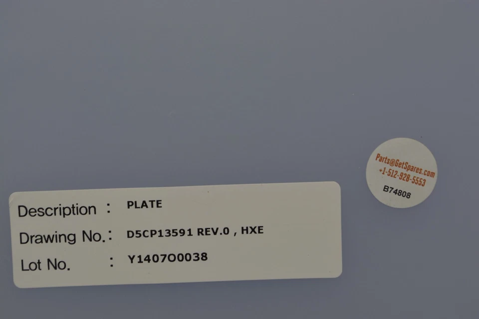 D5CP13591 / QUARTZ SEAL CAP PLATE HXE / YOUNG SHIN QUARTZ - Image 2 of 4