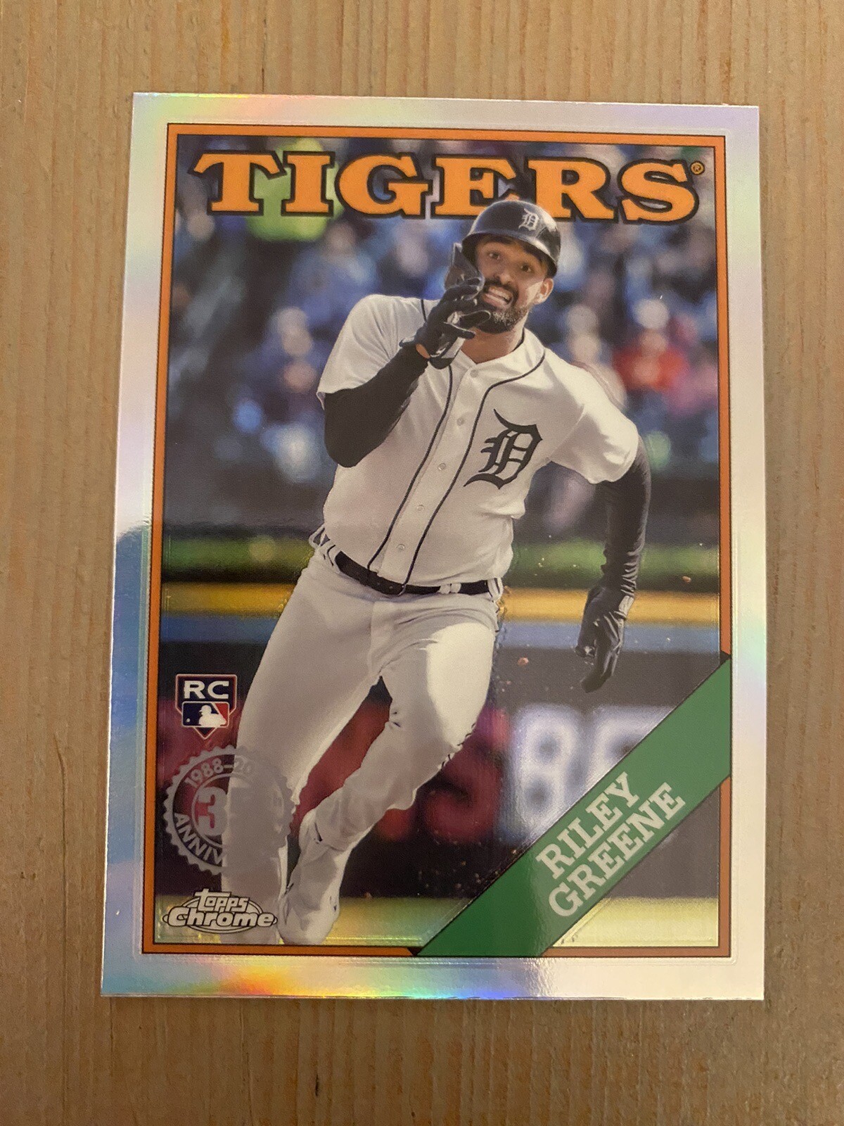 2023 Topps Chrome Update Riley Greene 1988 35th Anniversary #88CU-9 Tigers Rc