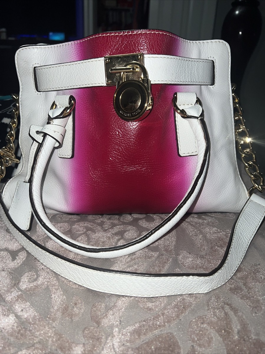 Michael kors Authentic Purse Pink/ White Ombré Excellent Cond | eBay