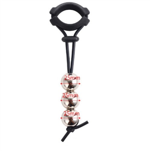 Male Penis Ring Ball Stretcher Weight Testicle Stretcher Men Trainning Enhancer - Picture 16 of 19