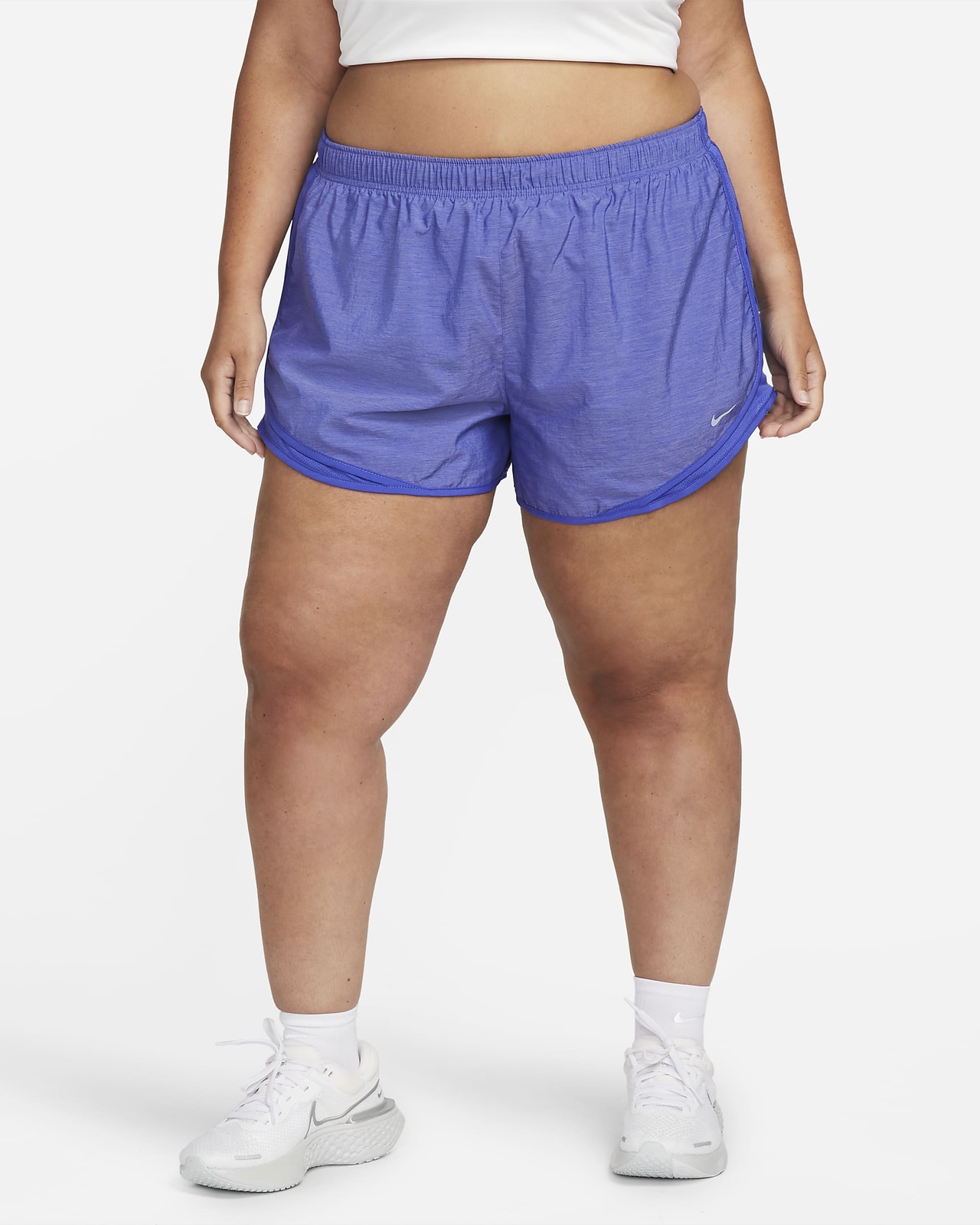 NIKE Women's Dri-Fit Dry Tempo Running Shorts - Blue - Women's Plus Size 1X  195242435977 | eBay