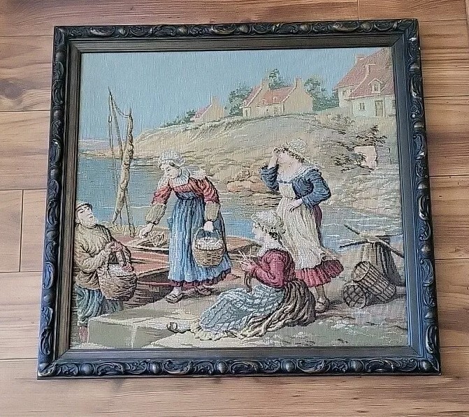 Framed Victorian Tapestry Paint Victorian Tapestry Wall Hangings