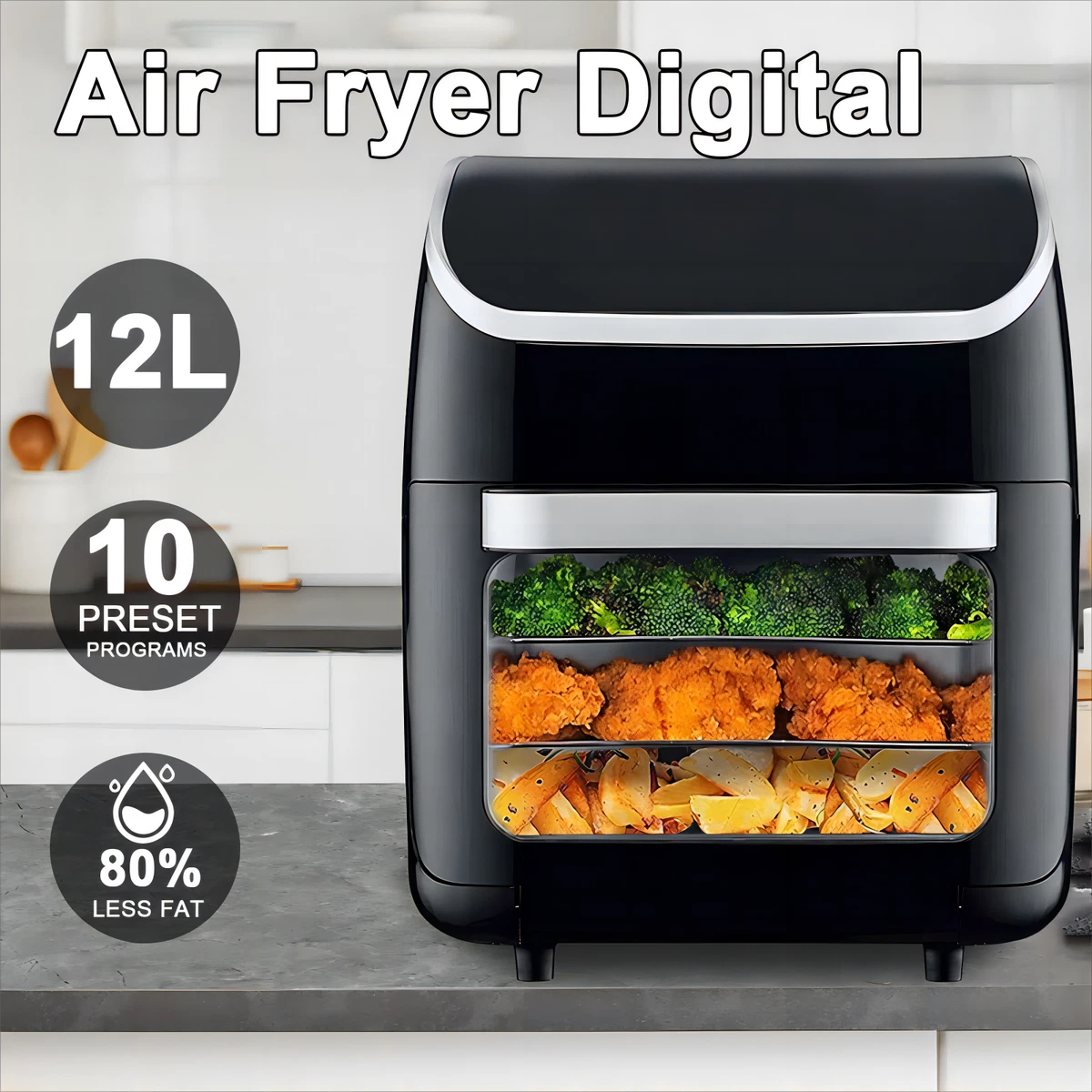 Tower Xpress Pro 2000W 11L 5in1 Digital Air Fryer, 54 OFF