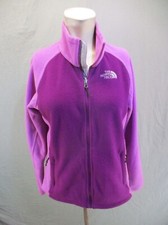 The North Face Size M Womens Purple Full Zip Stand Collar Athletic Jacket 616