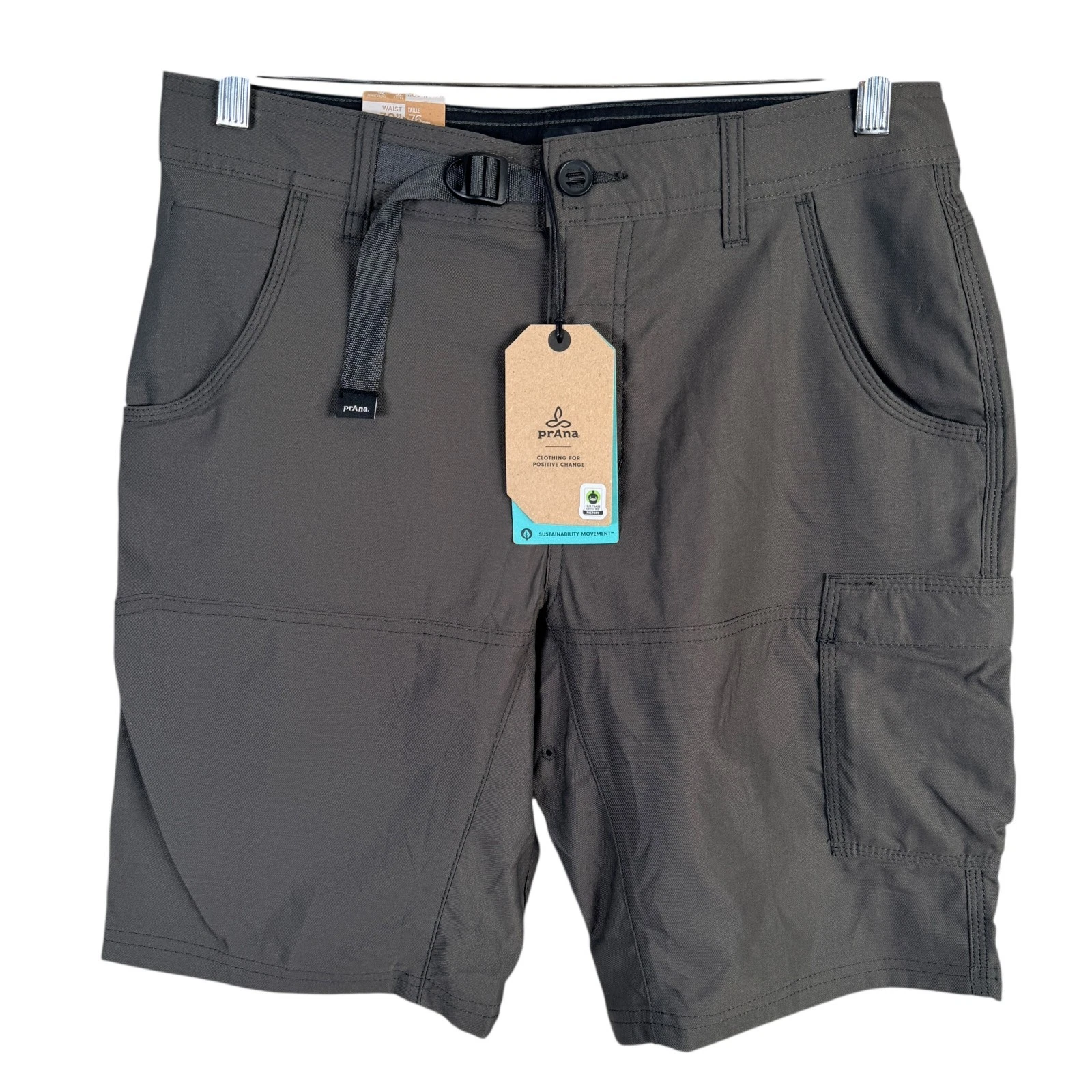 NEW Prana Stretch Zion II Shorts Dark Iron Belted Mens 30x10 Hiking Outdoor $75
Opens in a new windo