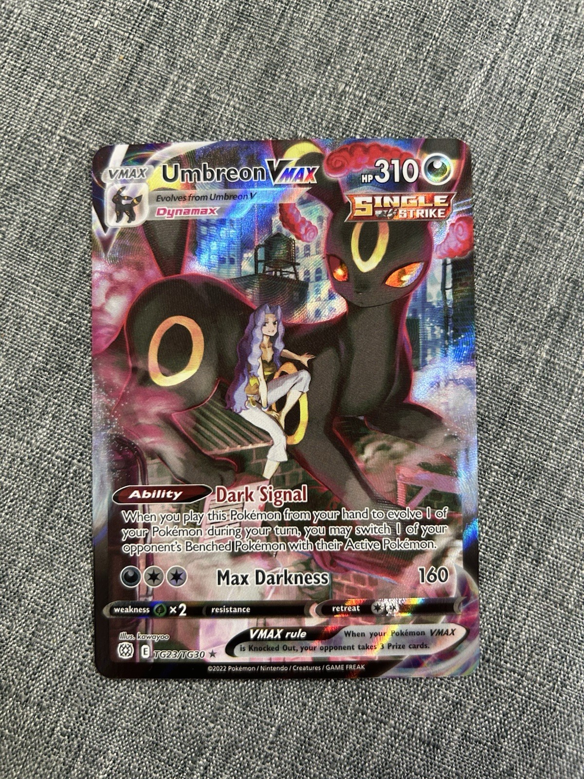 Umbreon VMAX TG23/TG30 Swsh09 Trainer Gallery Holo Card Single Strike NM