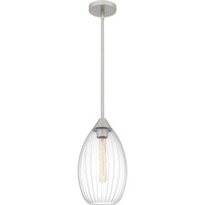 Brushed Nickel One Light Mini Pendant from the Quoizel Piccolo Pendant