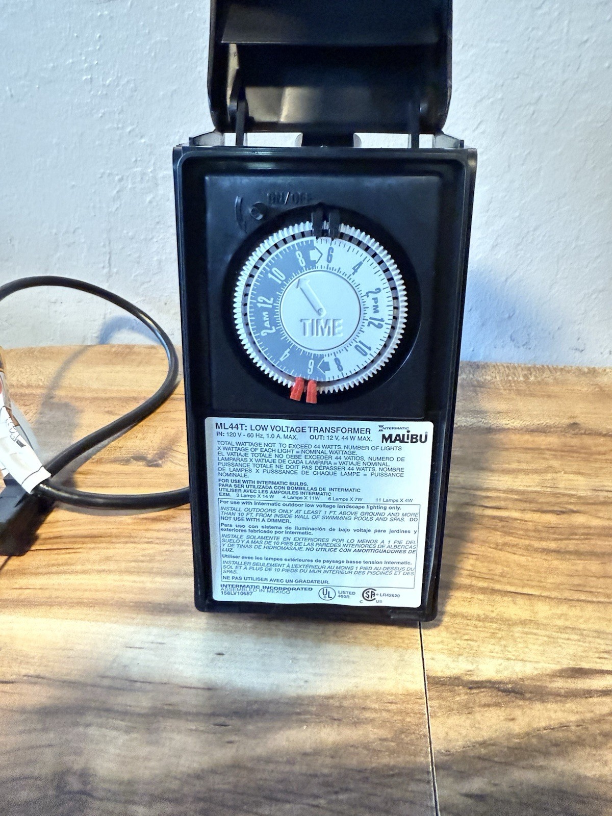 Malibu Intermatic ML44T 44 Watt Low Voltage Landscape Lighting Transformer Timer
