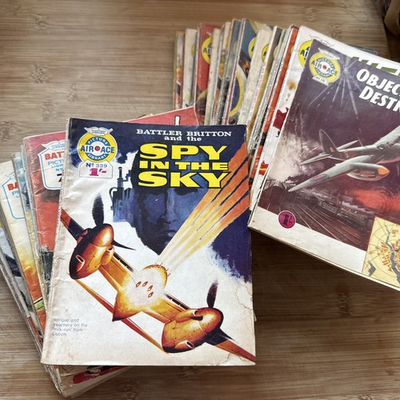 #ad Vintage British War ComicJobLot1960s Fleetway. Battle War AirAce Picture Library GBP 55.00
