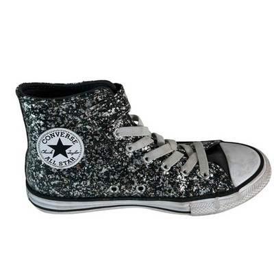 Converse Chuck Taylor All Star High Top Glitter Sneakers Shoes Youth 3