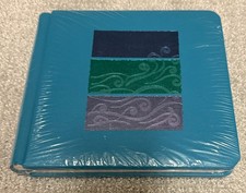 NEW Creative Memories 7x7 Ocean Waves Teal Foiled Album w/12 Pages SEALED