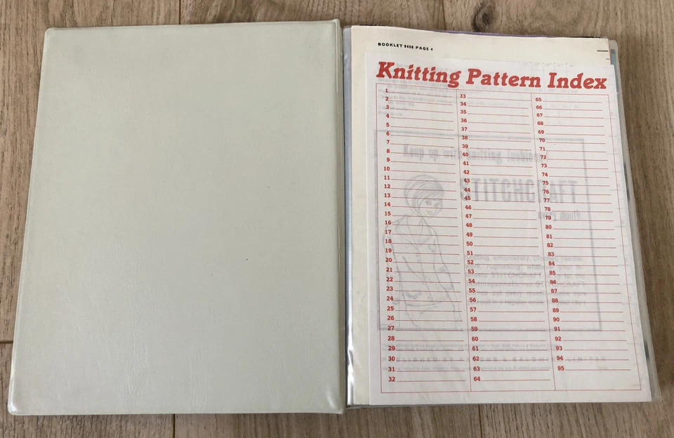 Vintage knitting pattern folder with a selection of adult & children’s PATTERNS - Image 4 of 4