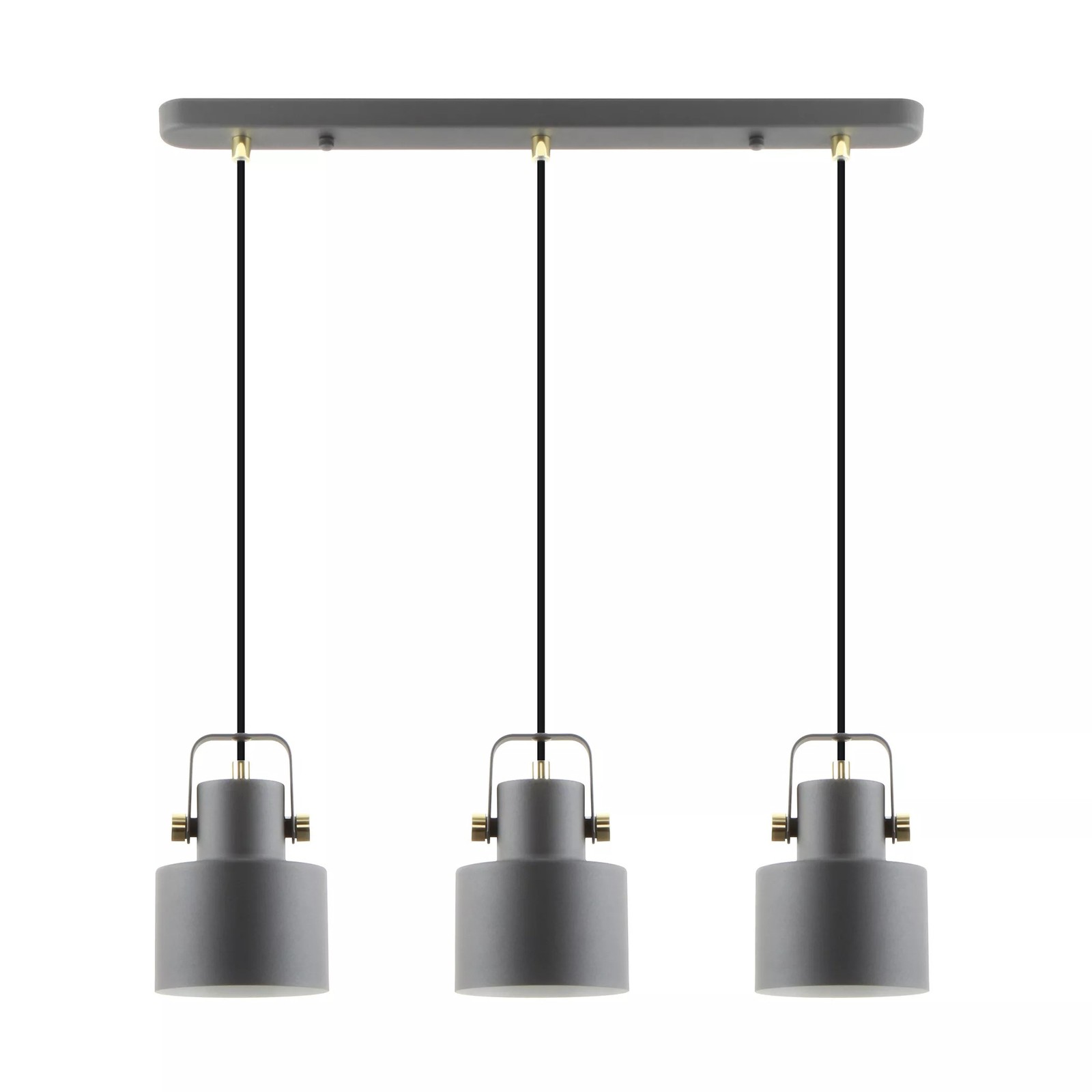 DRACO MATTE BLACK/ GOLD/ WHITE HANGING SOCKET 3X E27 A8062-3A