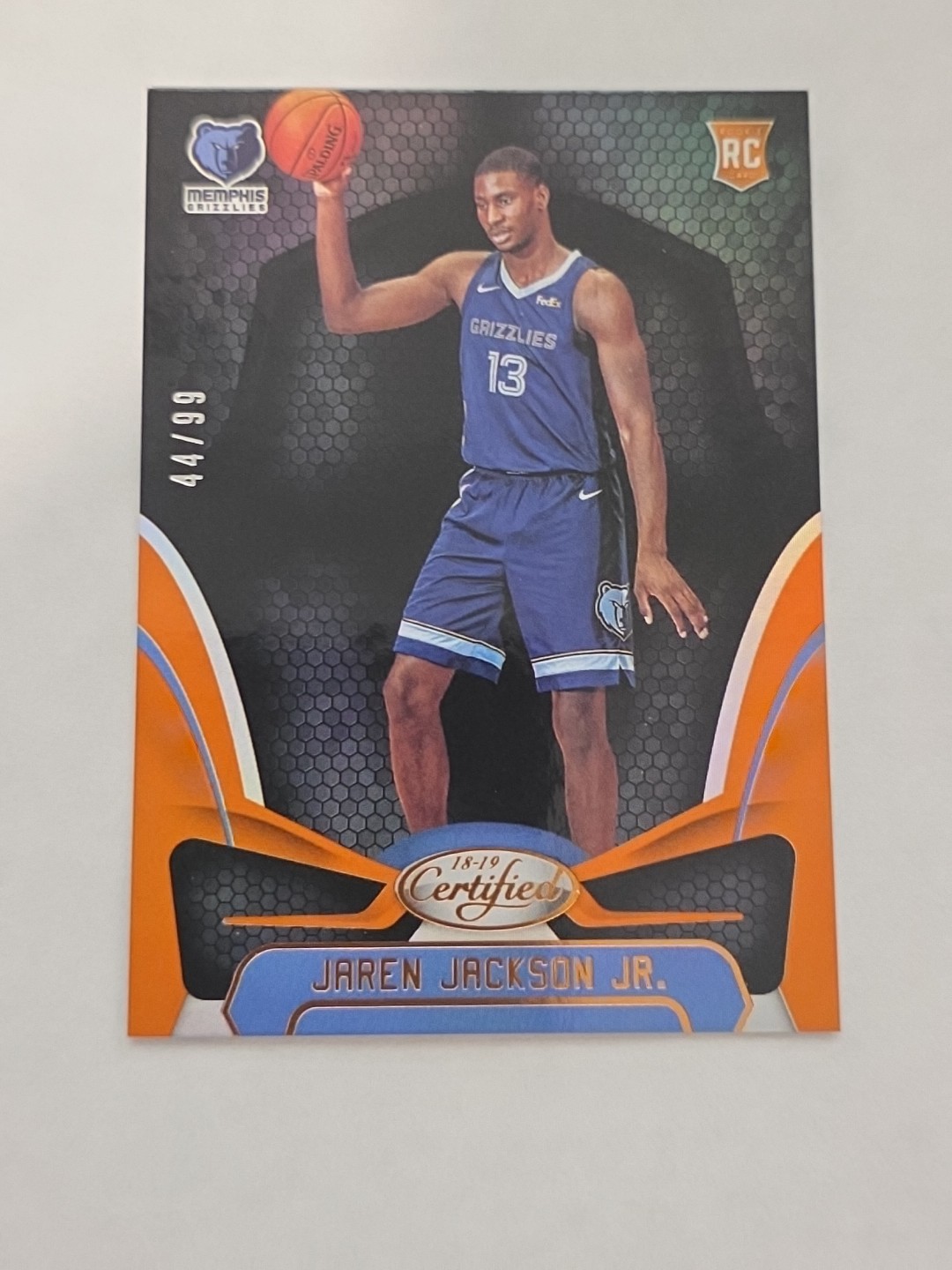 2018-19 Certified Mirror Orange /99 Jaren Jackson Jr #154 Rookie RC