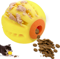 Futterball FüR Hunde, Ø6.5Cm Kleine Hundeball NatüRliches Gummi Snackball, Bissf