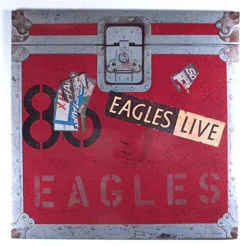 EAGLES LIVE ~ ORIGINAL 1st PRESS 1980 EMBOSSED COVER ~ COMPLETE W/POSTER  SEALED