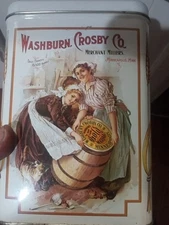 Vintage Washburn, Crosby Co. Gold Medal Flour advertising Collectible Tin