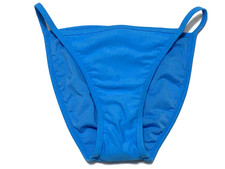 Wild Fable Size S 4-6 blue Low Rise High Leg Cheeky Bikini Swim Bottom