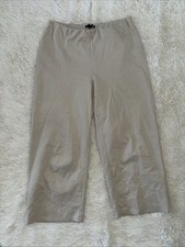 Eileen Fisher Organic Cotton Blend Pull On Straight Leg Pants Size S
