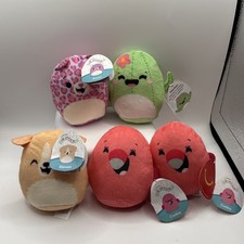 5 Mcdonald's Happy Meal Toy Squishmallows 2025 Stuffed Animals