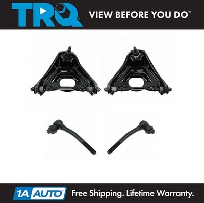TRQ 4pc Steering Suspension Kit Upper Control Arm Assemblies Outer Tie Rods