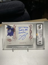 2018 Leaf Trinity Bo Bichette #A-BB1 Red 04/10 Auto Script TGA Grade 9.5