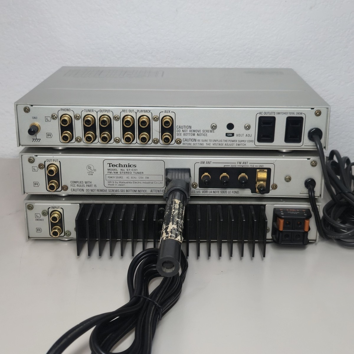 Technics Micro Series Preamp SU-C01 Phono MM/MC, Power amp SE-C01