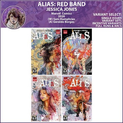 ALIAS: Red Band (2026) #1 2 3 4 Marvel Comics Jessica Jones COVER SELECT