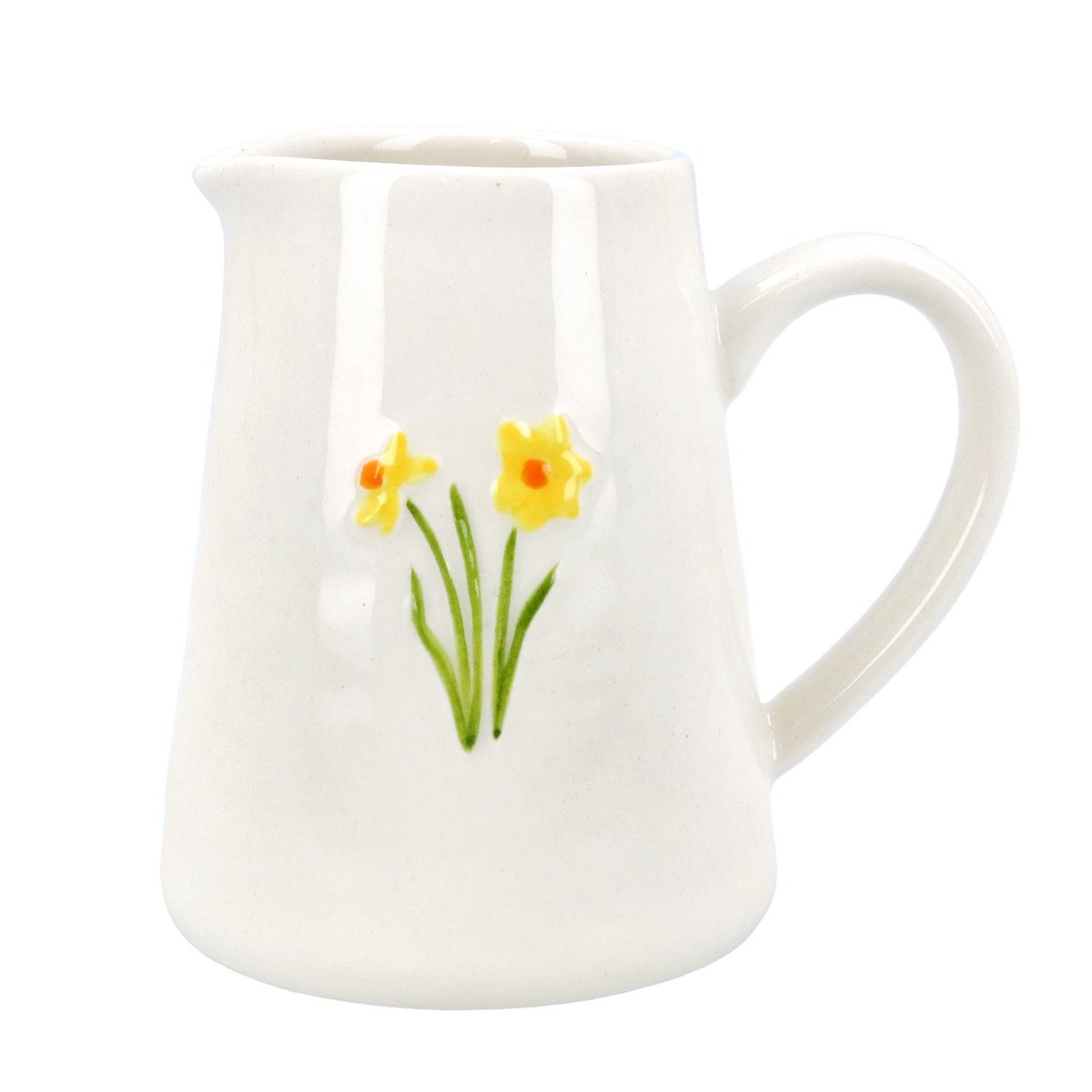 Gisela Graham Stoneware Miniature Jug with Daffodil Design Kitchen Accessory