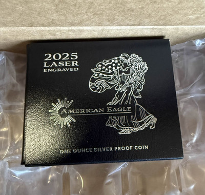 2025 Laser Engraved American Eagle One Ounce Silver Proof Coin